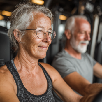 Aktív idős emberek wellness gyakorlatok során